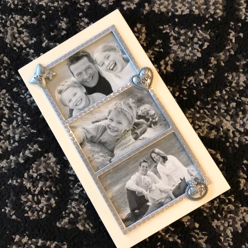 3 photo frame - Live Love Laugh
